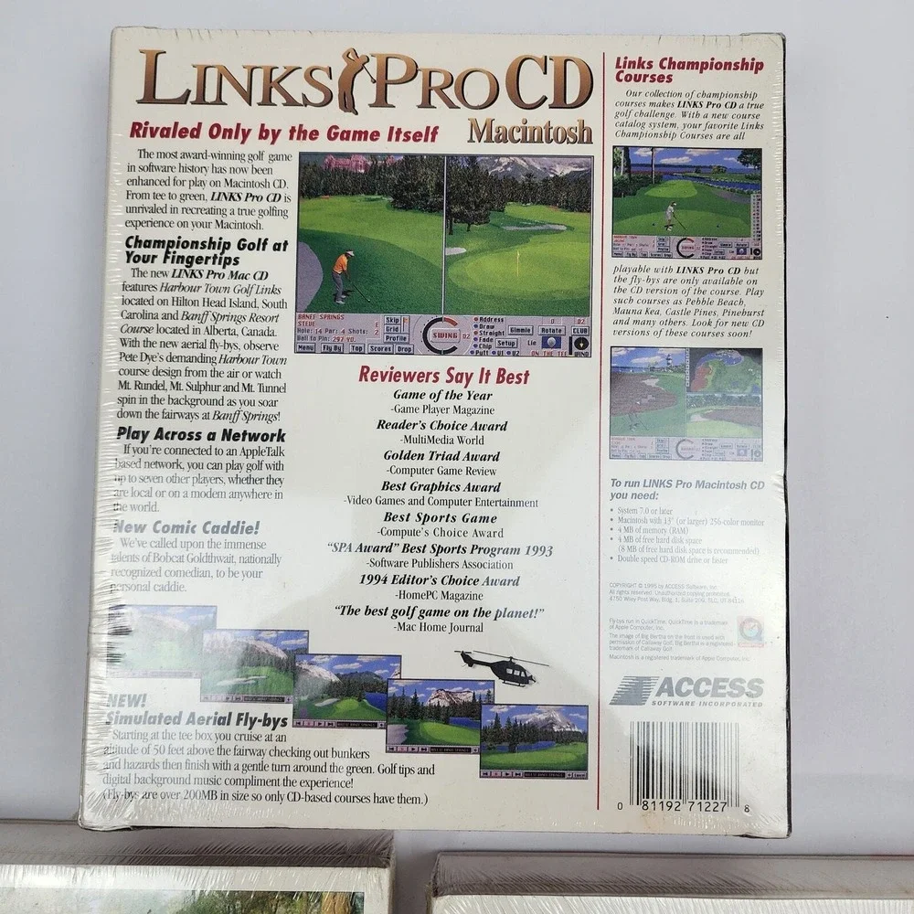 Links Pro Championship Course Big Box Macintosh - Firestone Riviera Club SEALED‎